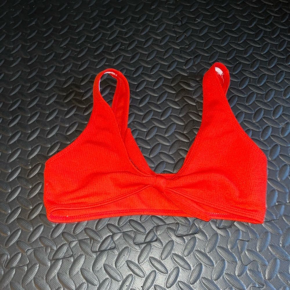 zaful red bikini top size small